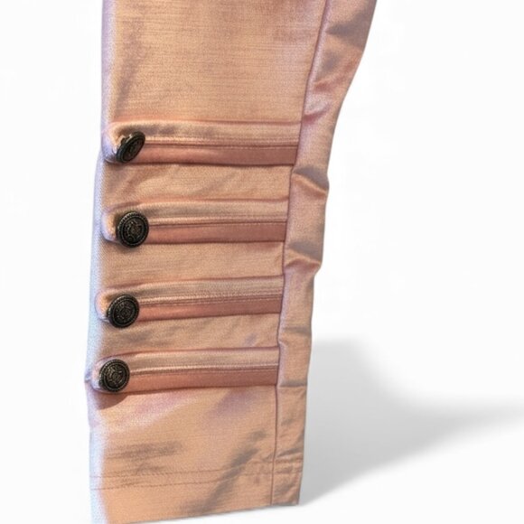 Free People Pink Velvet Military Jacket Medium NWT - Picture 7 of 15